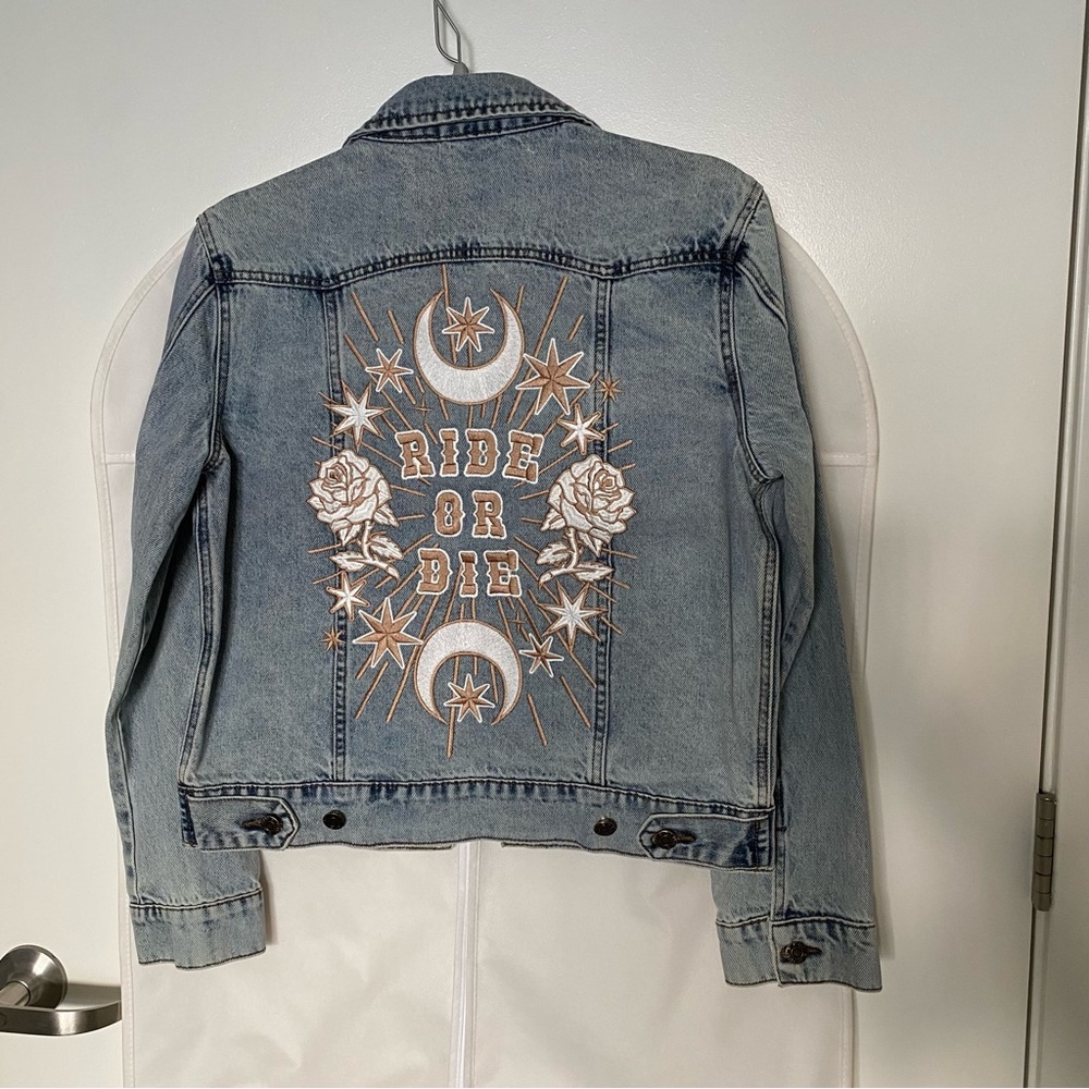 Rue de Seine “Ride or Die” Denim Jacket